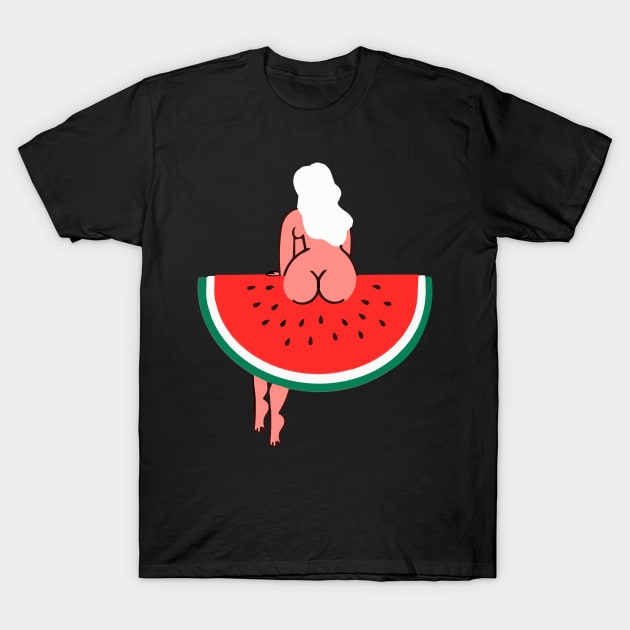 Sexy Girl T-Shirt by lounesartdessin